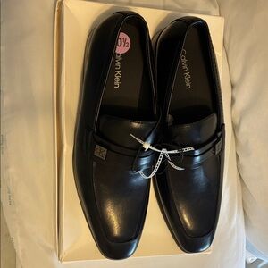 Calvin Klein Men's Elegant Black Slip-On Loafers